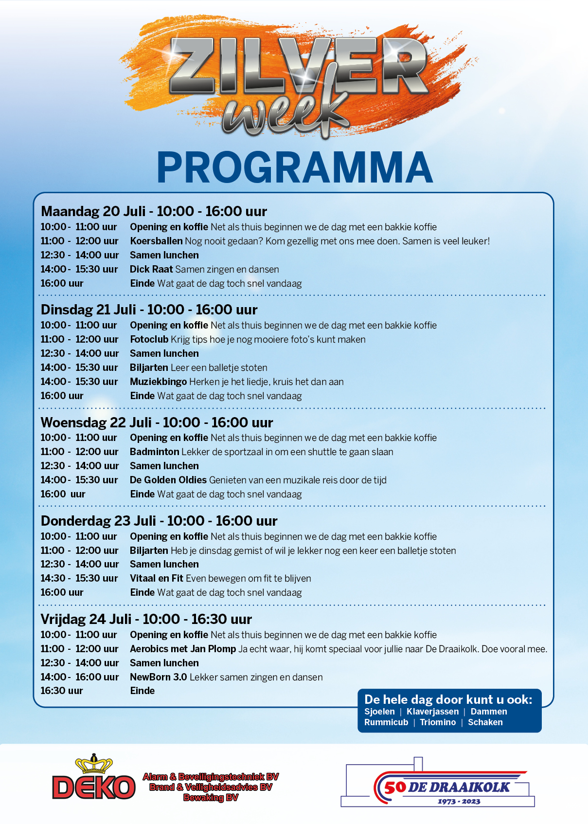 programma Zilverweek 2026